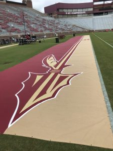 2-Tone Sideline Turf Protector with Custom Imprinting